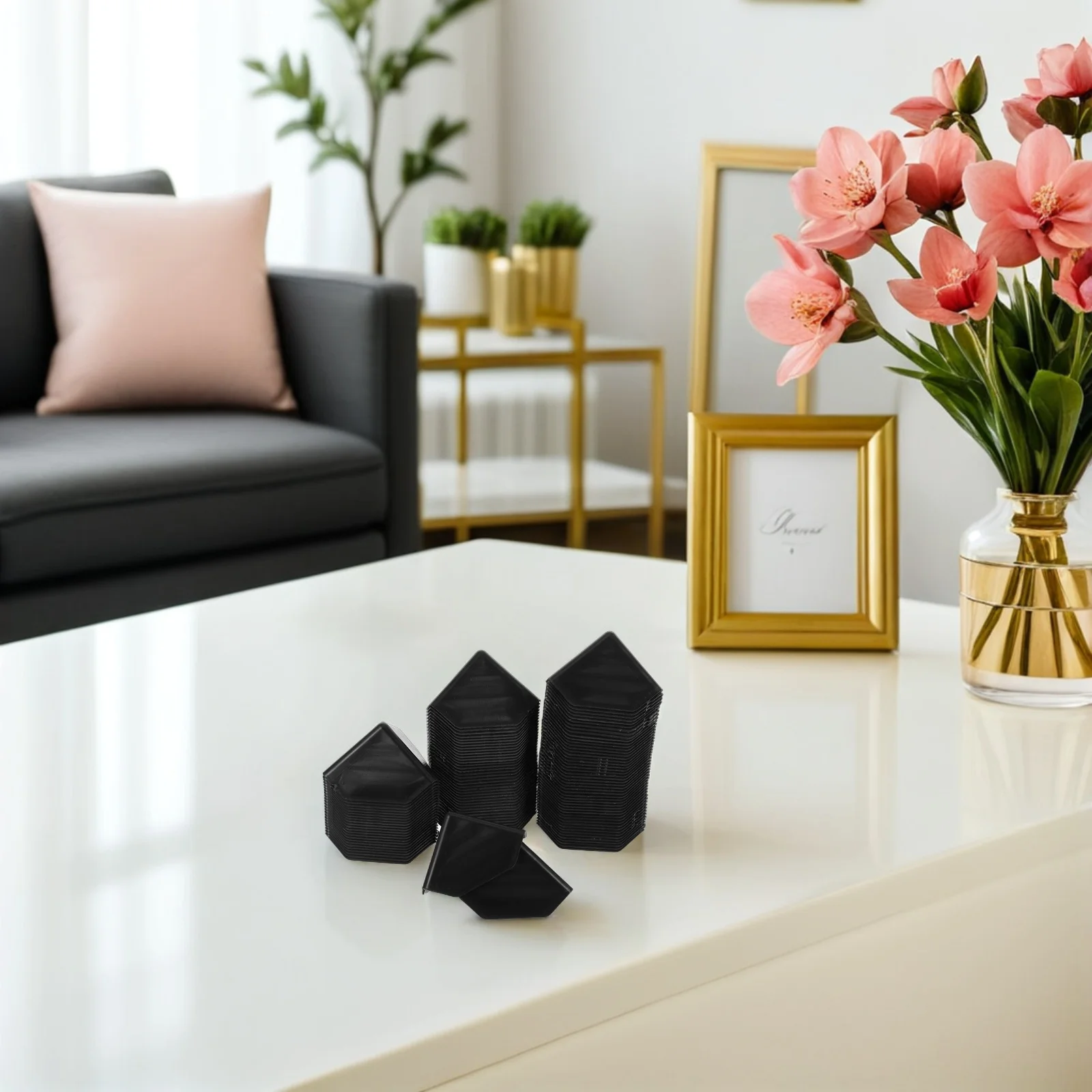 100 Stuks 60mm Verdikte Plastic Hoekbeschermers Anti-Collision Driezijdige Bescherming voor Kartonnen Verpakking Plastic Hoekbeschermers