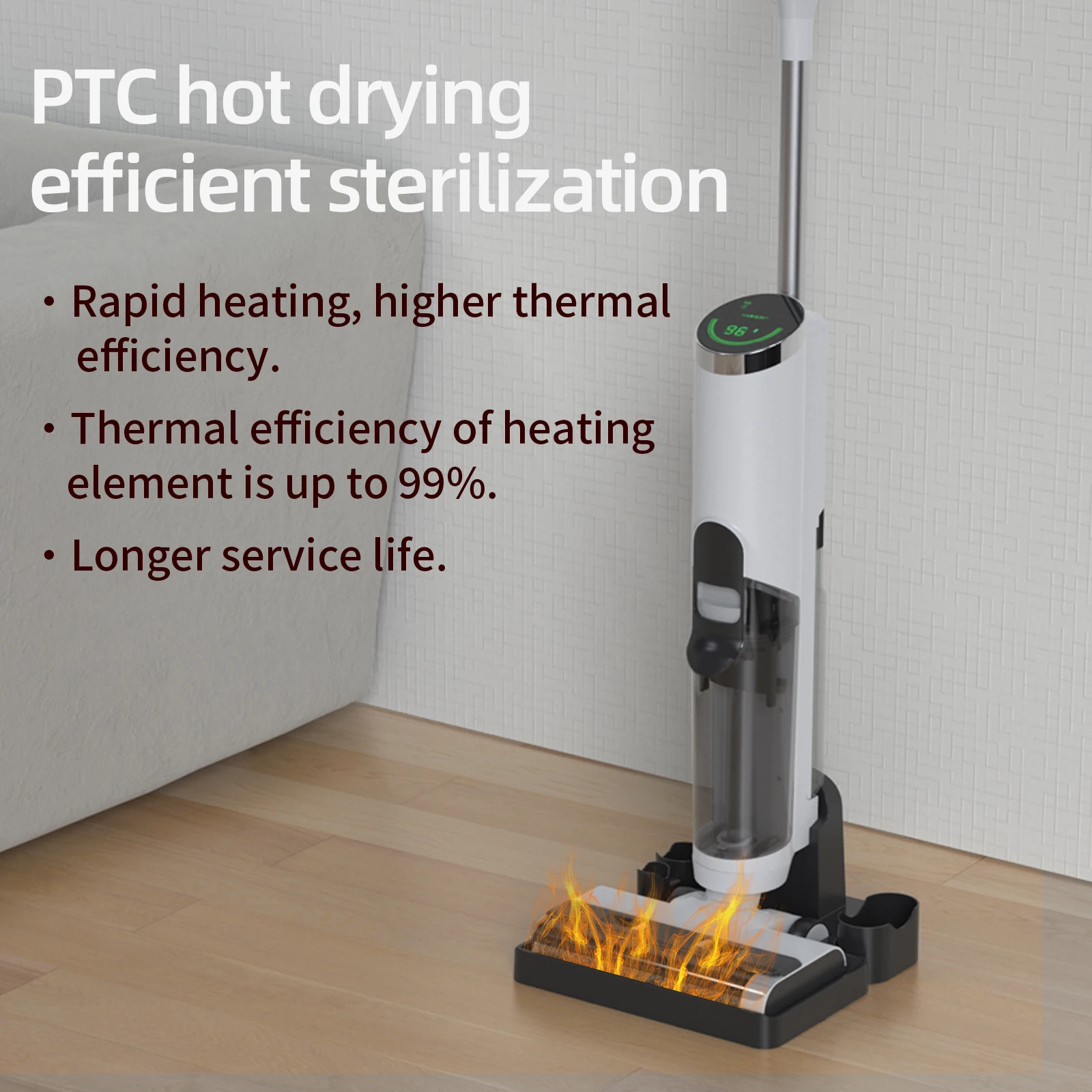 Strong 18000Pa Suction Battery Stick Vacuum Cleaner Electric Home Use Self-Cleaning Upright Wireless Cordless Handheld