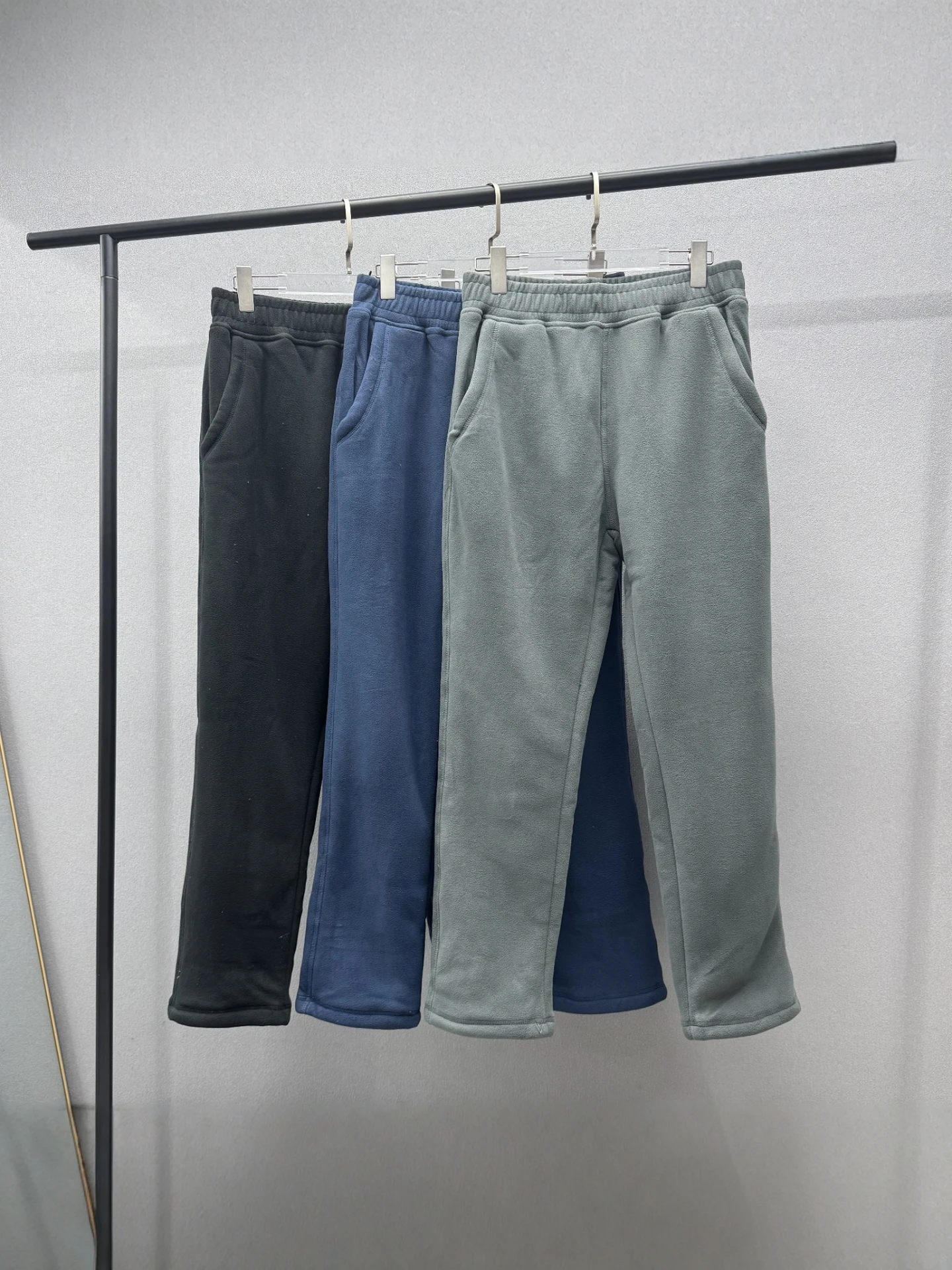 

Men's Casual Fce Pants Autumn Winter New Sle Loose Straight Leg Long Sports Sweatpants Faionable All-Match Youth Polye...