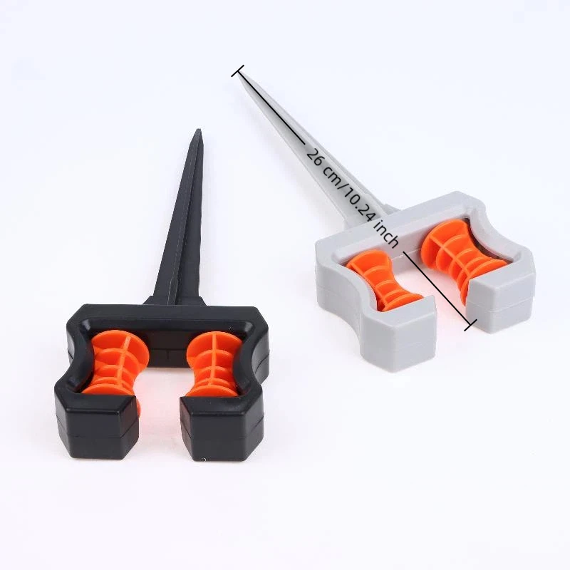 Landscape Watering Solution with Hose Guide Spike Holder for Gardens