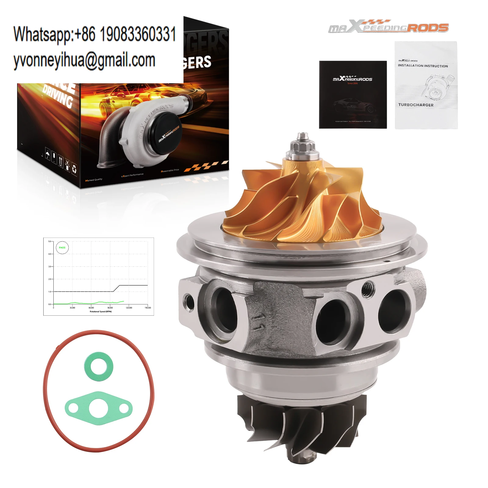 

Усовершенствованный турбокартридж MaXpeedingrods из фрезерованного алюминия для BMW 320i 328i 520i 528i X1 X3 Z4 N20B20