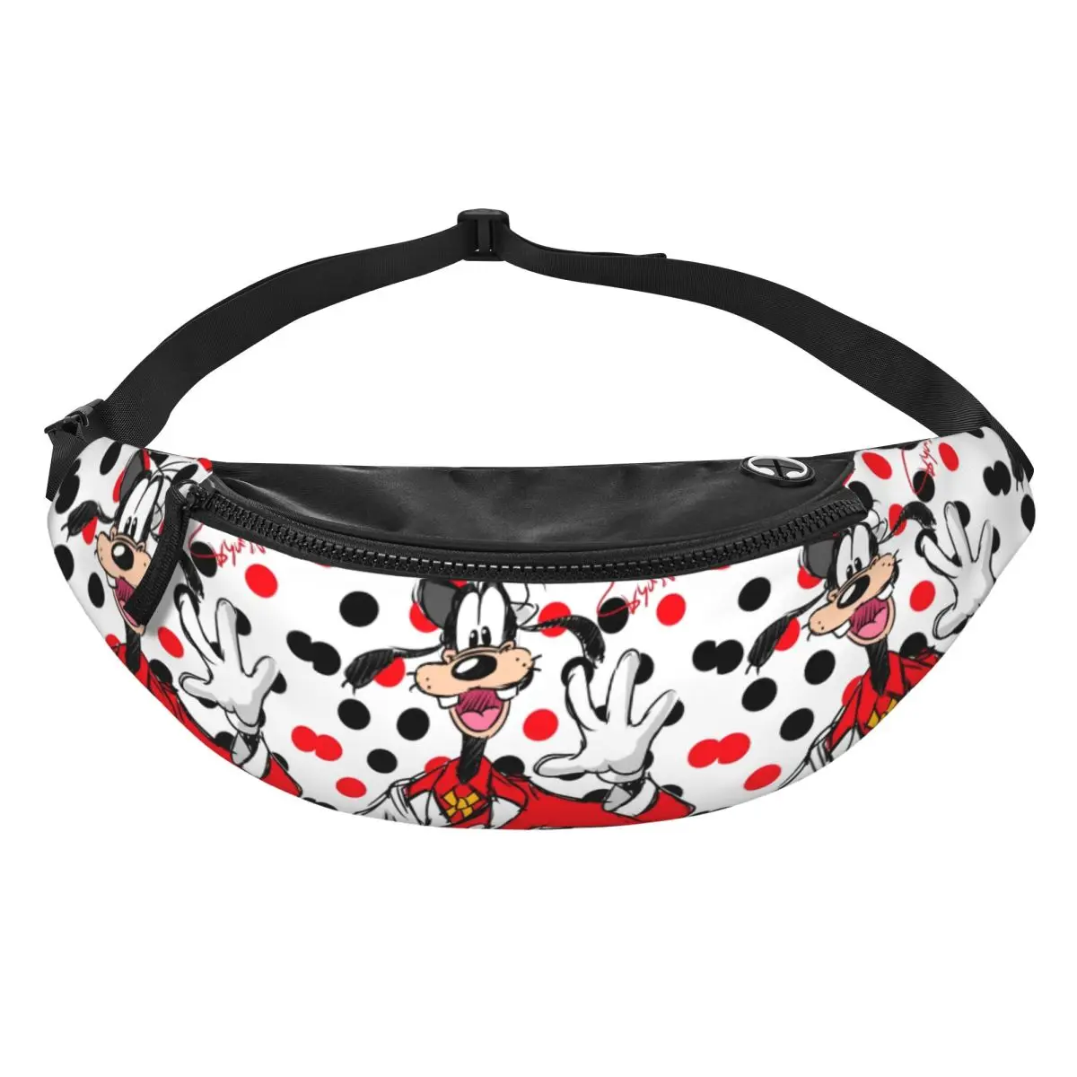 

Custom Casual P-Pluto Cartoon Fanny Pack for Running Women Men Crossbody Waist Bag Phone Money Pouch