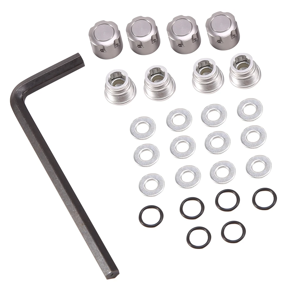 

ABUM-8PCS Aluminum M4 Center Lock Nut Metal Wheel Caps Nuts For Axial SCX10 Traxxas TRX4 1/10 RC Crawler Car Parts,Silver