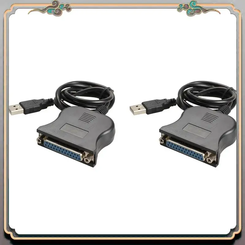A46M-2X USB To 25 Pinhole Parallel Cable DB25 Interface IEEE 1284 Printer USB2.0 Cable 25 Hole Adapter Cable