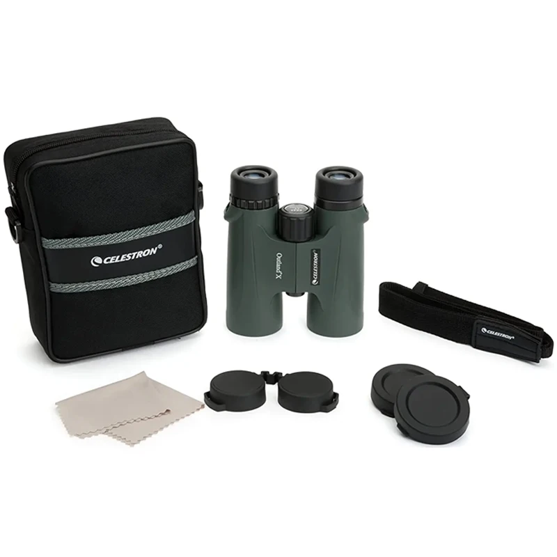 Celestron Outland X 8x42 10X42 Green Binoculars Waterproof & Fogproof Binoculars for Adults Multi-Coated Optics and BaK-4 Prisms - view 4
