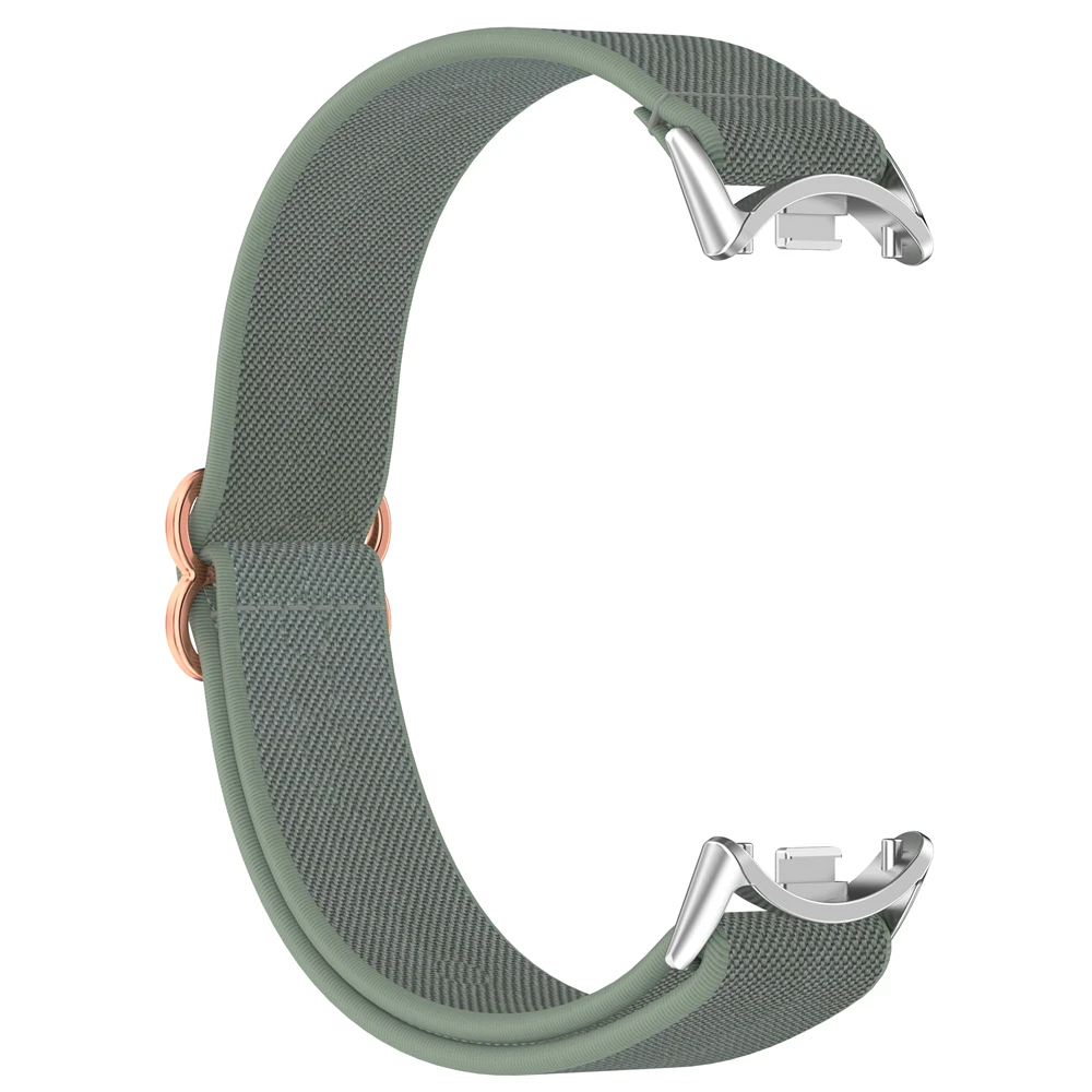 สายนาฬิกาสําหรับวง Xiaomi Mi 8 8NFC 9 9NFC สายถักยืดไนลอนกีฬานาฬิกาวงสายรัดข้อมือแบบนุ่ม