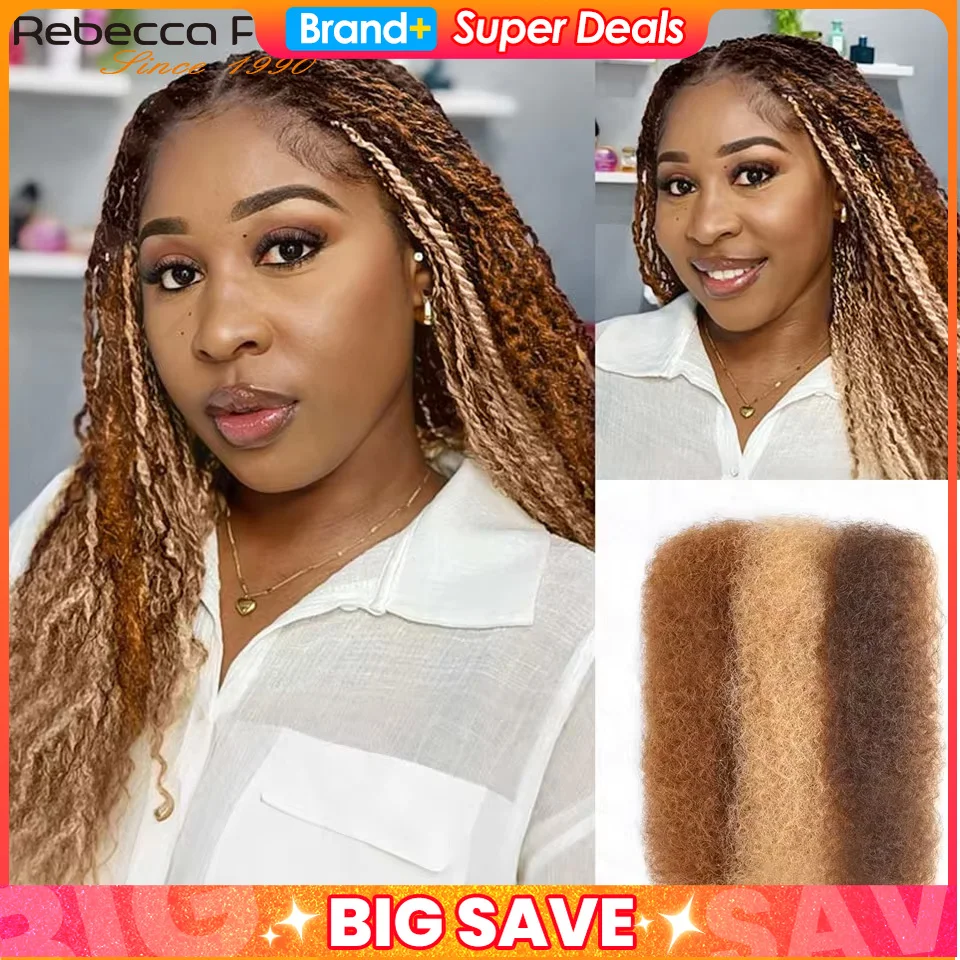الأفرو غريب السائبة الشعر البشري تسليط الضوء على الألوان P4/30/27 لتضفير الشعر Dreadlock 50 جرام لكل حزمة عذراء ريمي شعر مستعار بشري