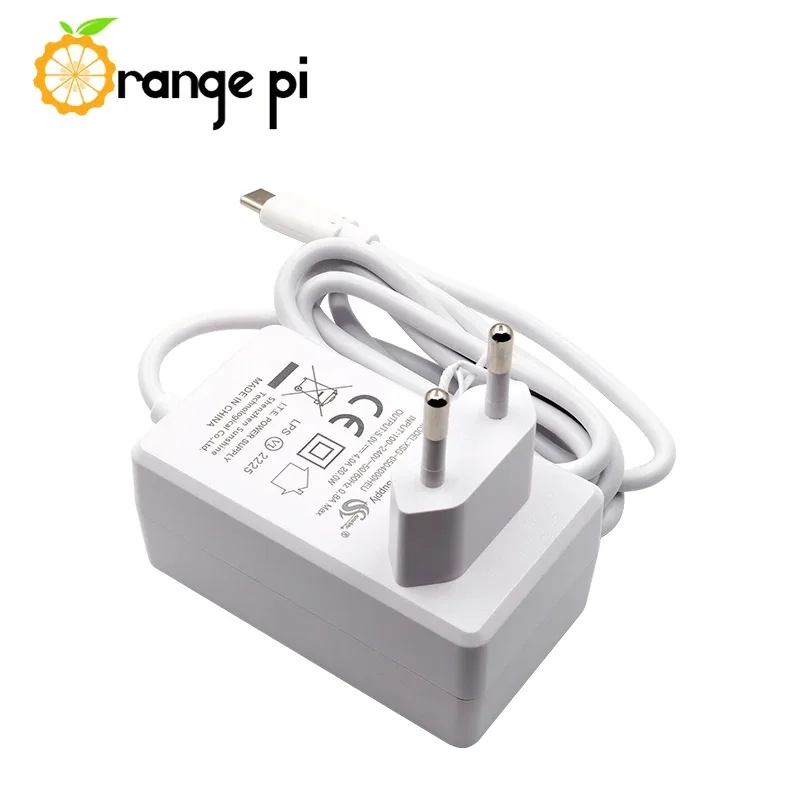 แหล่งจ่ายไฟ USB-C 4A 5V สำหรับกล้องรุ่น ORANGE Pi 5 plus/5B/4LTS / 800 DC 20W Type C อะแดปเตอร์ชาร์จในรถยนต์เพาเวอร์สำหรับ Raspberry Pi 4