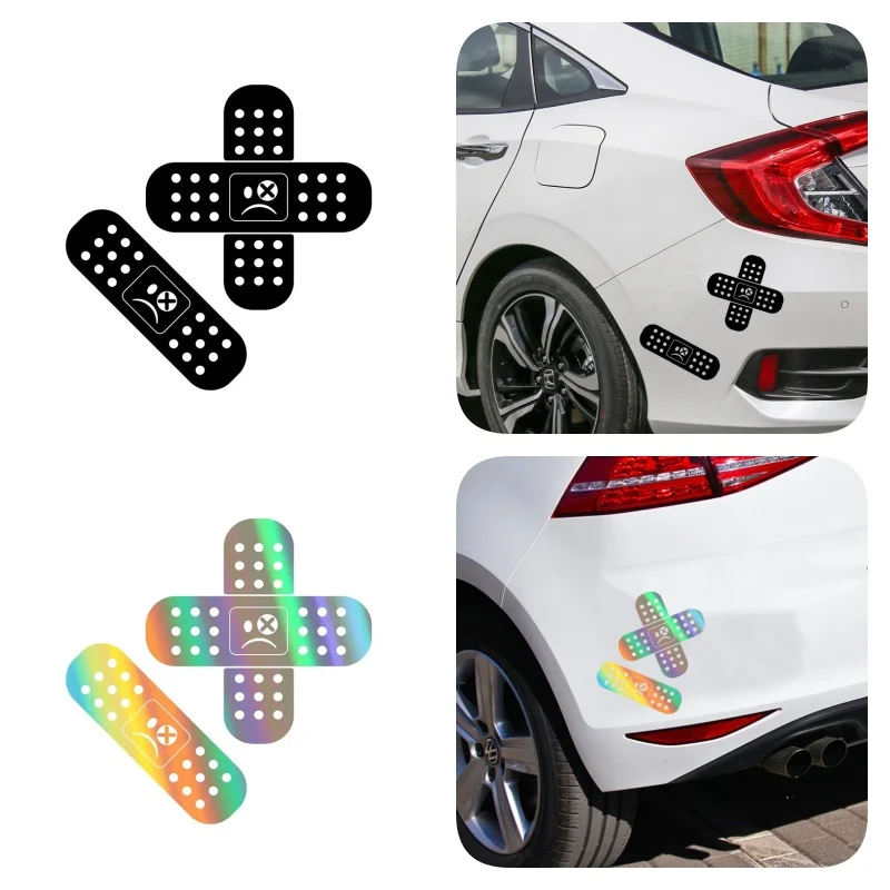 

Автомобильные наклейки, забавные персонализированные крестики для ремонта, водонепроницаемые универсальные наклейки на окно, виниловые наклейки, автомобильные аксессуары