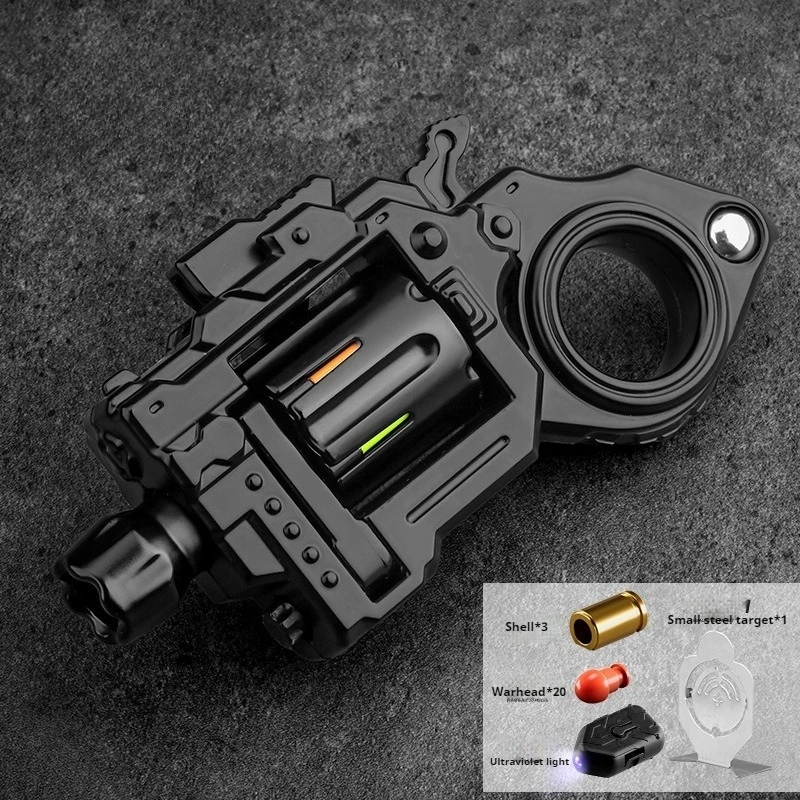 Paragraph Ring Mechanical Slider Fidget Roller Eject Pistol Guns EDC Relieve Stress Reducing Sensory Toys For Children Adults