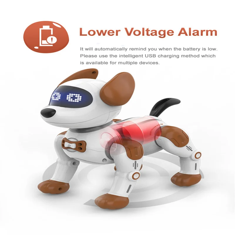 Wireless Electric Pet Remote Control Robot Dog 120Mins Music Dancing Cute Styling Stunt Handstand Touch Sensing RC Robot Dog Toy