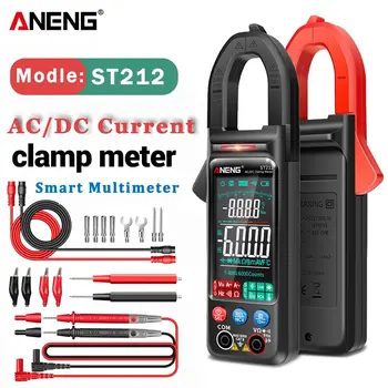 ANENG ST212 Digital Clamp Meter 6000 Counts DC/AC Current 400A Amp Multimeter Large Color Display Voltmeter Car Hz NCV Ohm