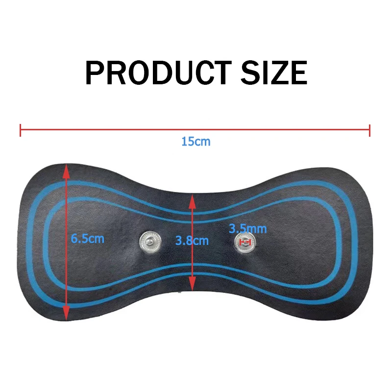 EMS Neck Massager Electrode Pads TENS Muscle Stimulator Gel Patch Accessories Trainer Exerciser Replacement Stickers for Health image 2