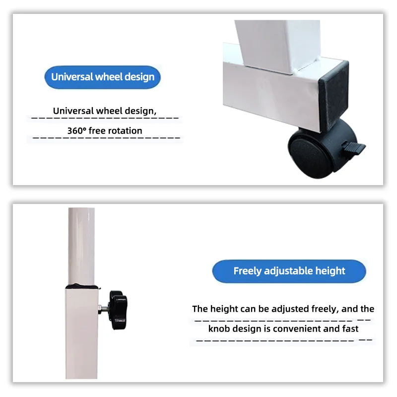 طاولة طعام خشبية متحركة قابلة للتعديل لضبط الارتفاع في المستشفى فوق السرير #5