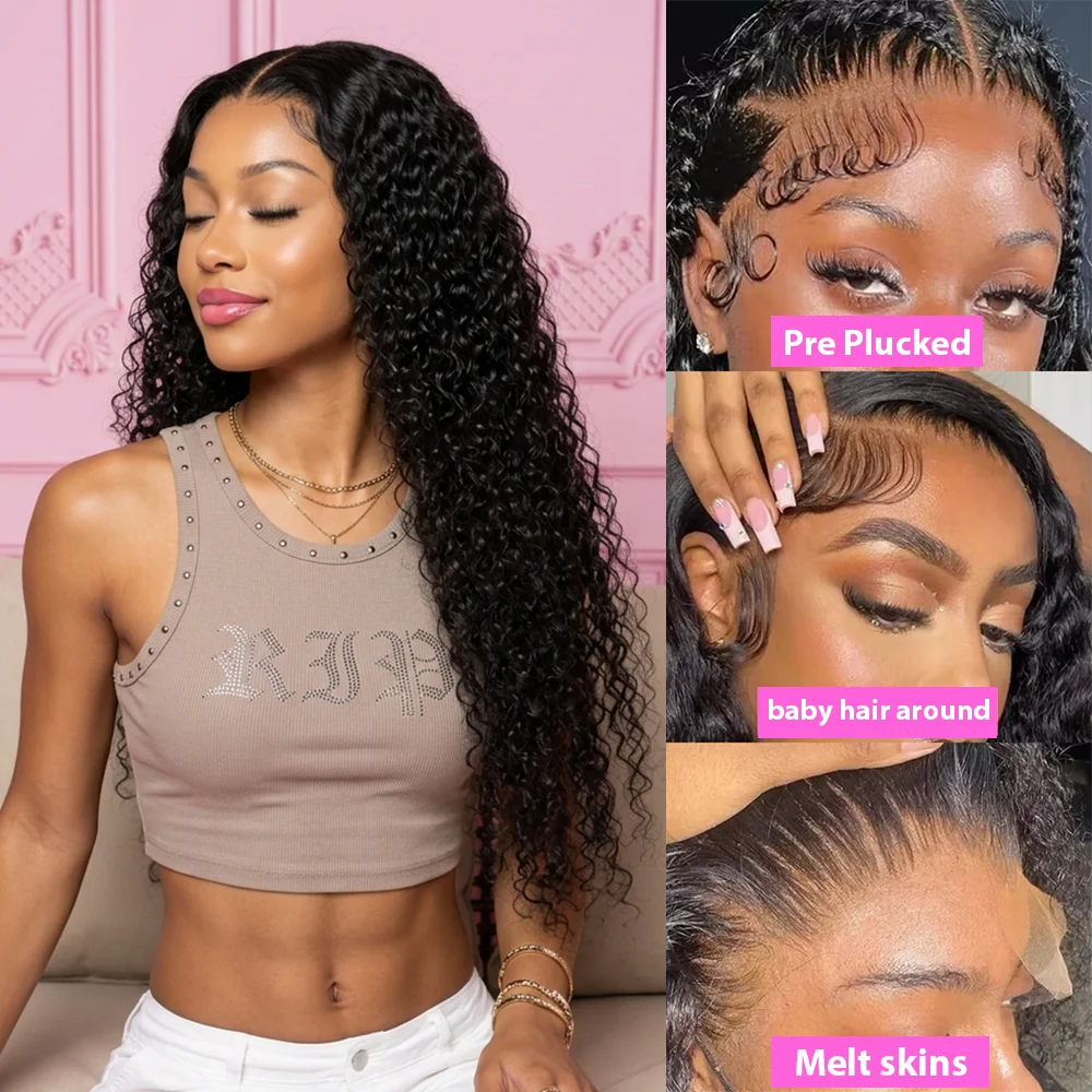 13x4 HD Wasserwellen Echthaarp – Hd Lace Frontal Wig Human Hair Pre Plucked Bewertung und Preis