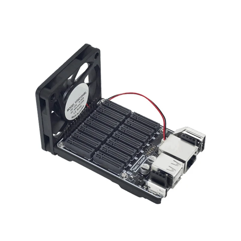 

XB-For Compact Kubernetes K3S Edge AI Homelab Nanocluster 7X CM4/CM5 Nodes Mini Server Baseboard For Raspberry Pi Cluster