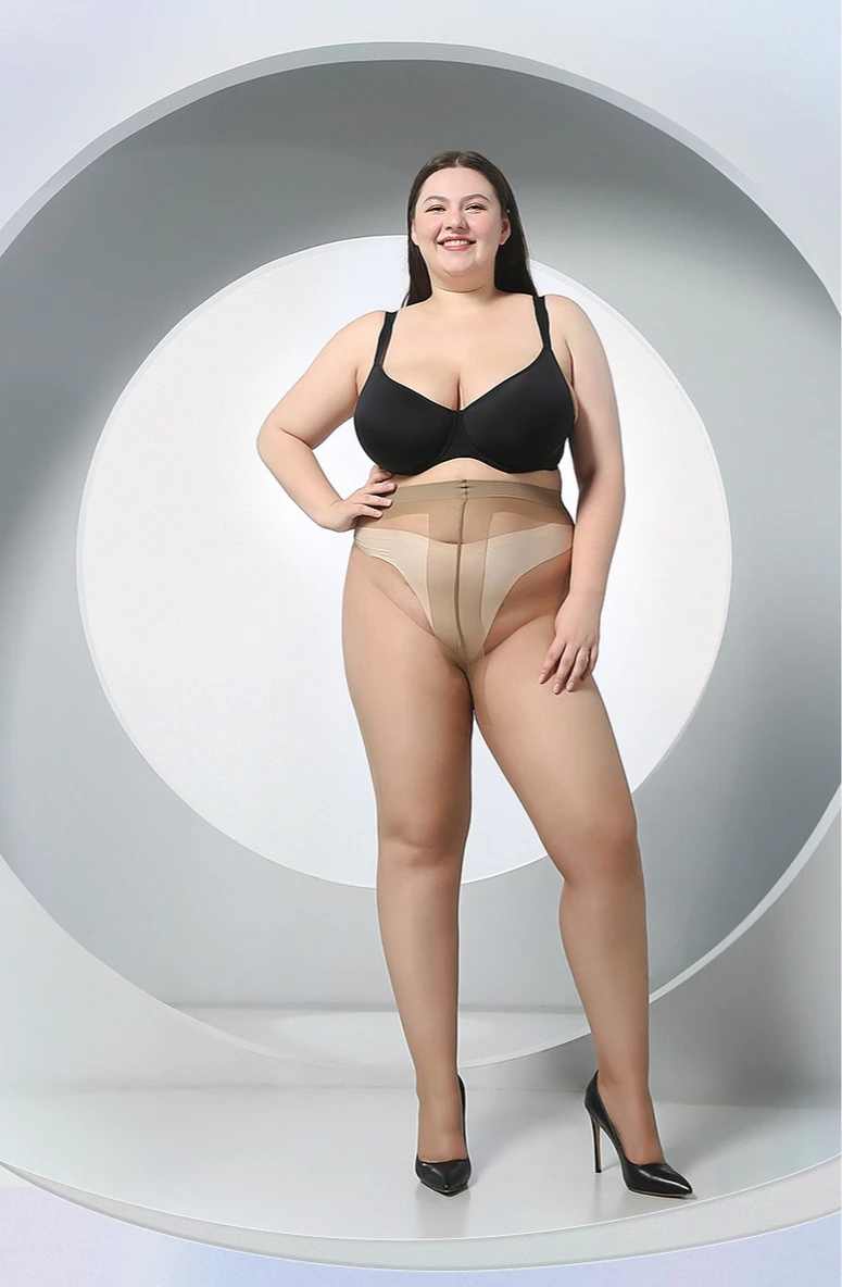 Strümpfe in Übergröße, 150 kg, 3D-T-Schritt, fein und weich, willkürlich schneiden, Fett hinzufügen und Strümpfe für Frauen – Detail 1