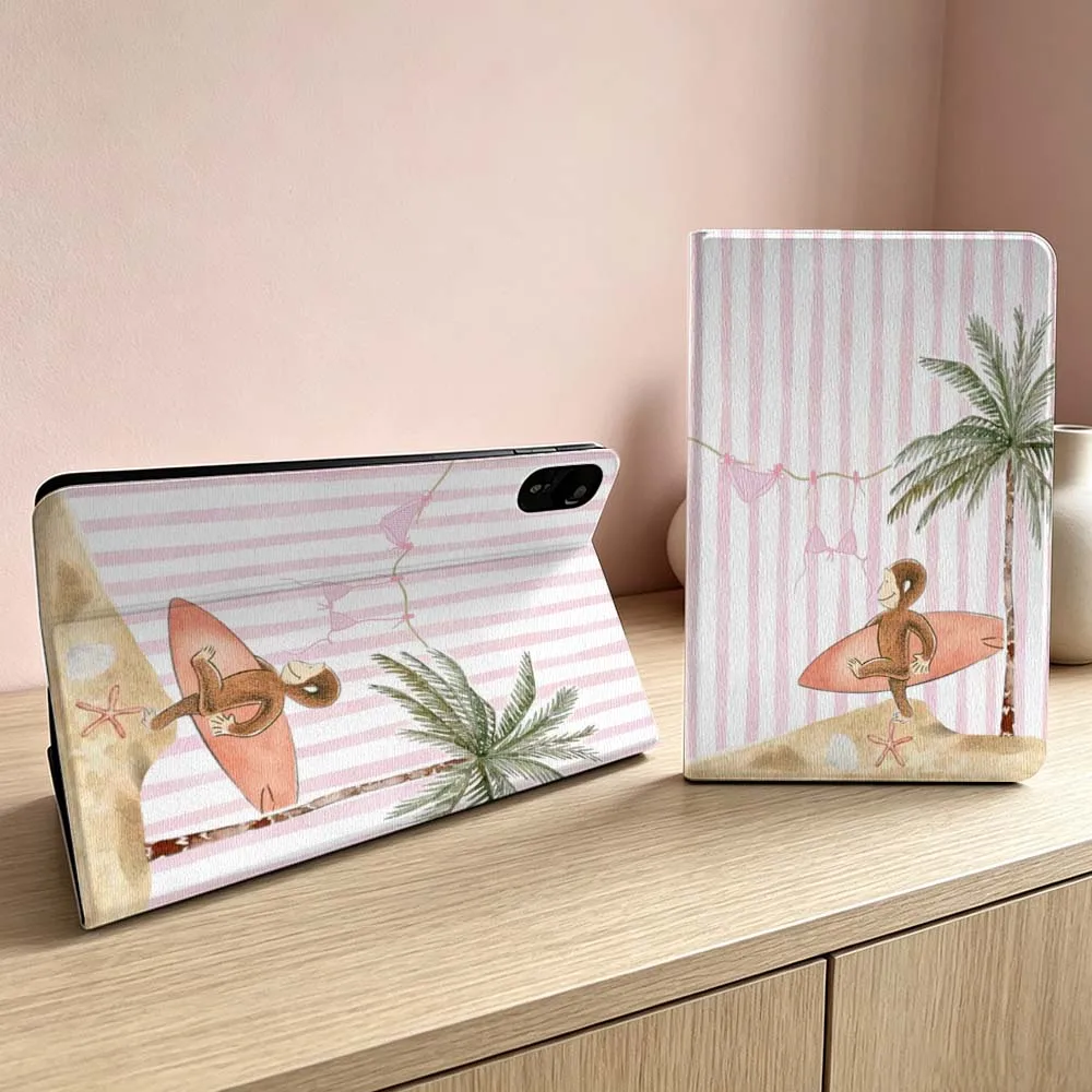 Monkey Surfboard Beach Design Soft For Xiaomi Redmi Mi Pad 8 7 6 5 4 2 SE K Pro Max Ultra Poco Pad Inch Tablet Case