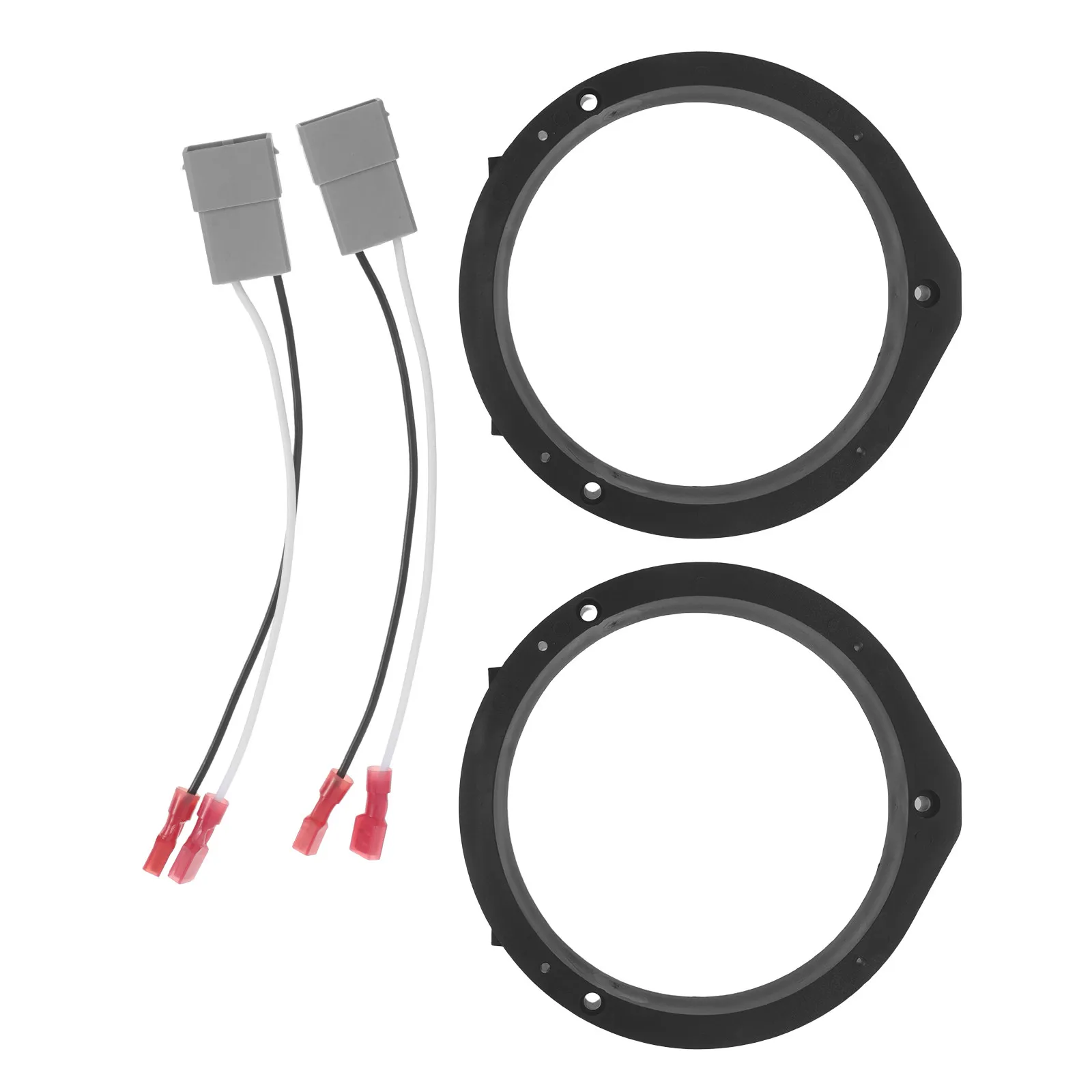 2Pcs Car Speaker Adapter Spacer Rings 6.5 Inch Robust Plastic Mounting Brackets for Easy Audio Upgrade and