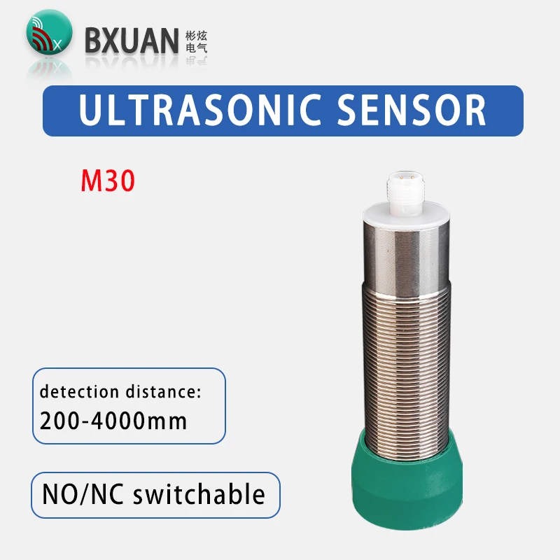 

BXUAN ultrasonic proximity switch sensor M30 NPN/PNP 4-20mA/0-10V/rs485 output detection distance 4m