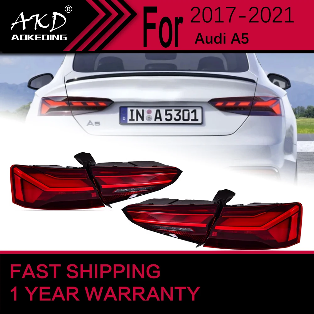 

Car Lights for Audi A5 LED Tail Light 2017-2020 A5 Rear Stop Lamp Brake Signal DRL Reverse Automotive Accessories