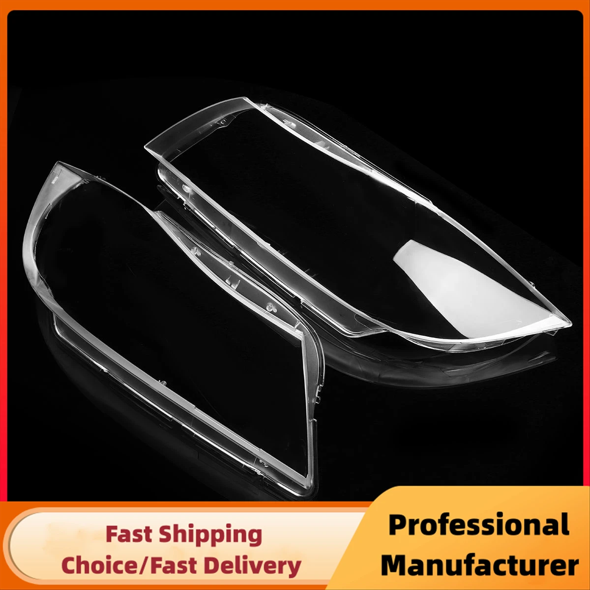 1Pair Front Headlamp Cover For Bmw 3 Series E90 E91 2006-2012 Facelift Clear Xenon Headlight Lens Shell Left+Right Lamp Cover