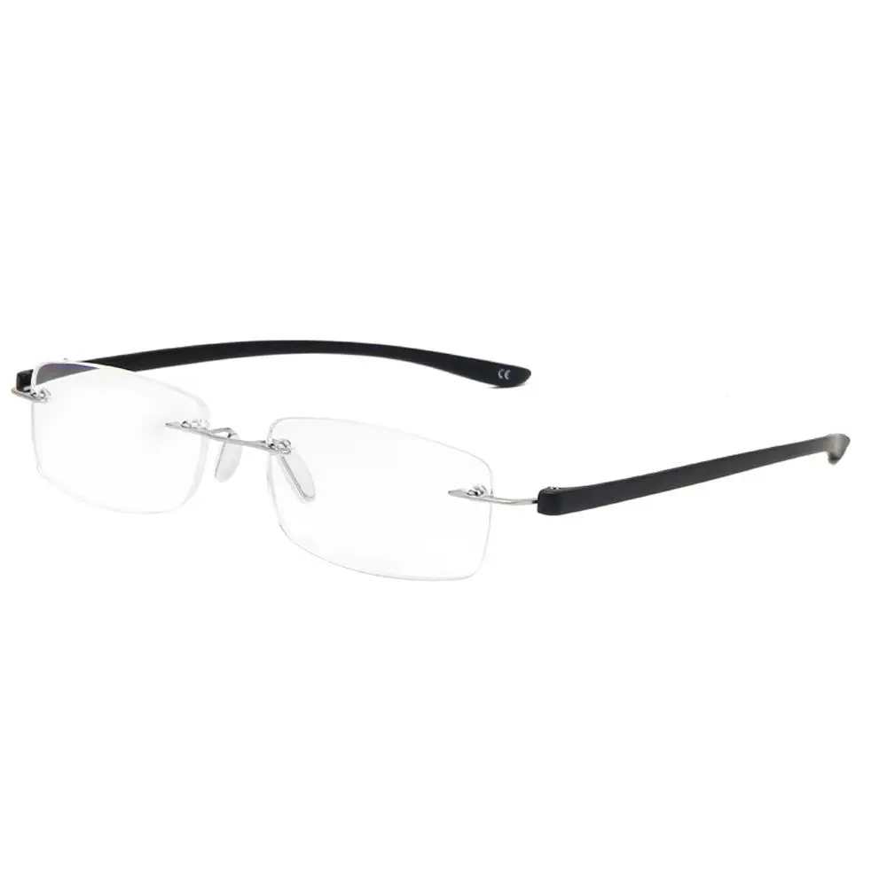 

Elastic Spectacle Frame Presbyopia Eyeglasses Anti Blue Light Reading Glasses Rimless Hyperopia Eyewear Computer Eyeglasses
