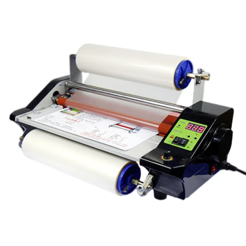 Small speed regulating laminating machine, single-sided hot mounting self-adhesive crystal label cold mounting photo bo