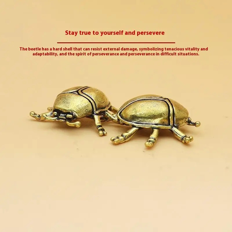 Brass Ant Scorpion Beetles Figurines, 1 Piece Fun Home Decor, Solid Brass Insect Collection, Small Table-top Ornament