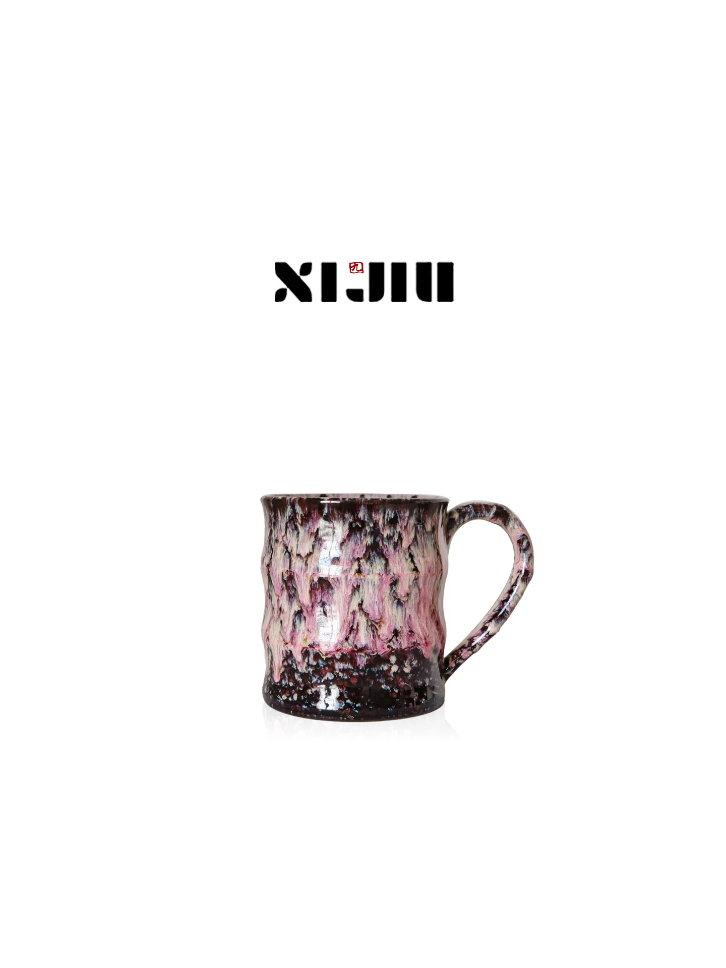 Vintage Glazed Ceramic Coffee Cup Large Capacity Underglaze Color Designers Special Edition Rustic Style for Coffee Lovers