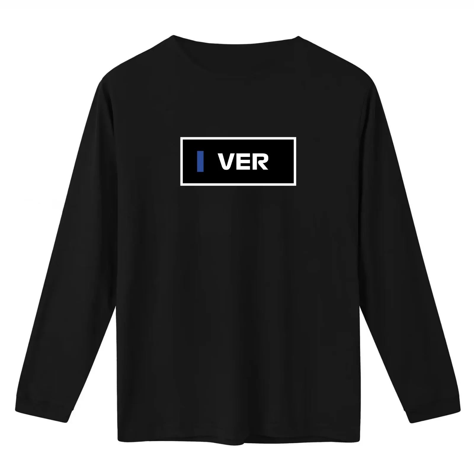 VER. 2022 Season (Black BG) T-Shirt Summer Casual Cotton Tee Oversized Streetwear Tops Vintage Graphic Print 100% Cotton