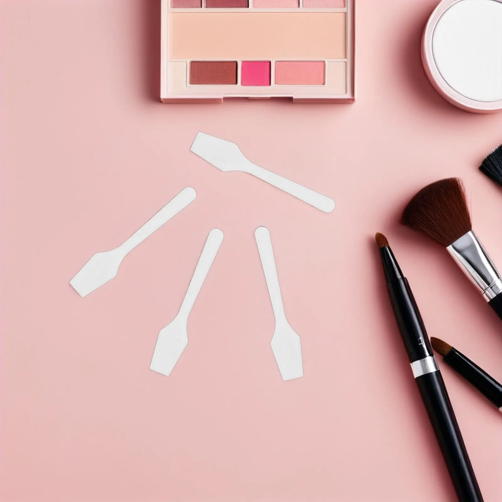 

100 шт. мини-шпателей для лица 2,4 x 0,4 дюйма, пластиковые шпатели для смешивания масок, кремов, грязевых масок, аппликаторы для ухода за кожей, многоразовые инструменты для лица