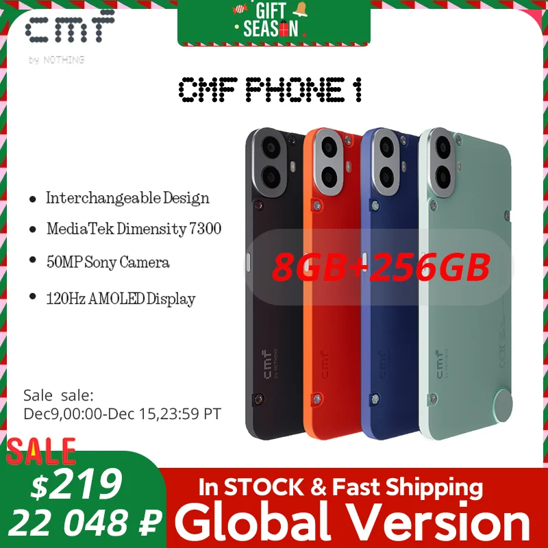 Teléfono CMF 1 versión Global, Pantalla AMOLED de 6,67 pulgadas, 120Hz, 7300 Dimensity Mediatek, 50MP, 5.000 mAh, IP52, 33W, carga rápida