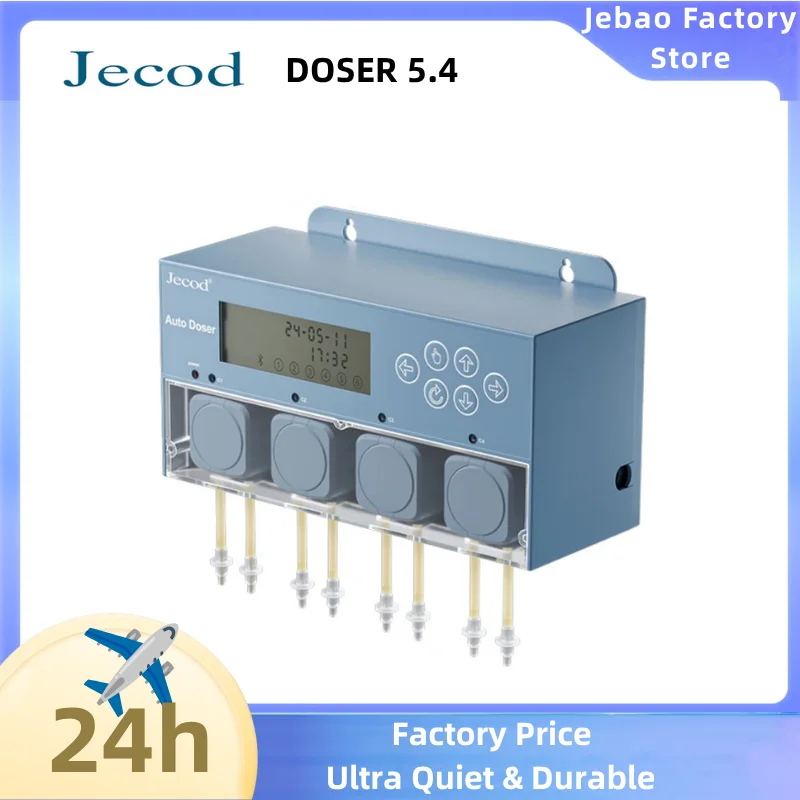 

Jebao Jecod New Smart DC 12V App Bluetooth Programmable DOSER 5.4/5.6 Auto Saltwater Freshwater Fish Tank Aquarium Dosing Pump