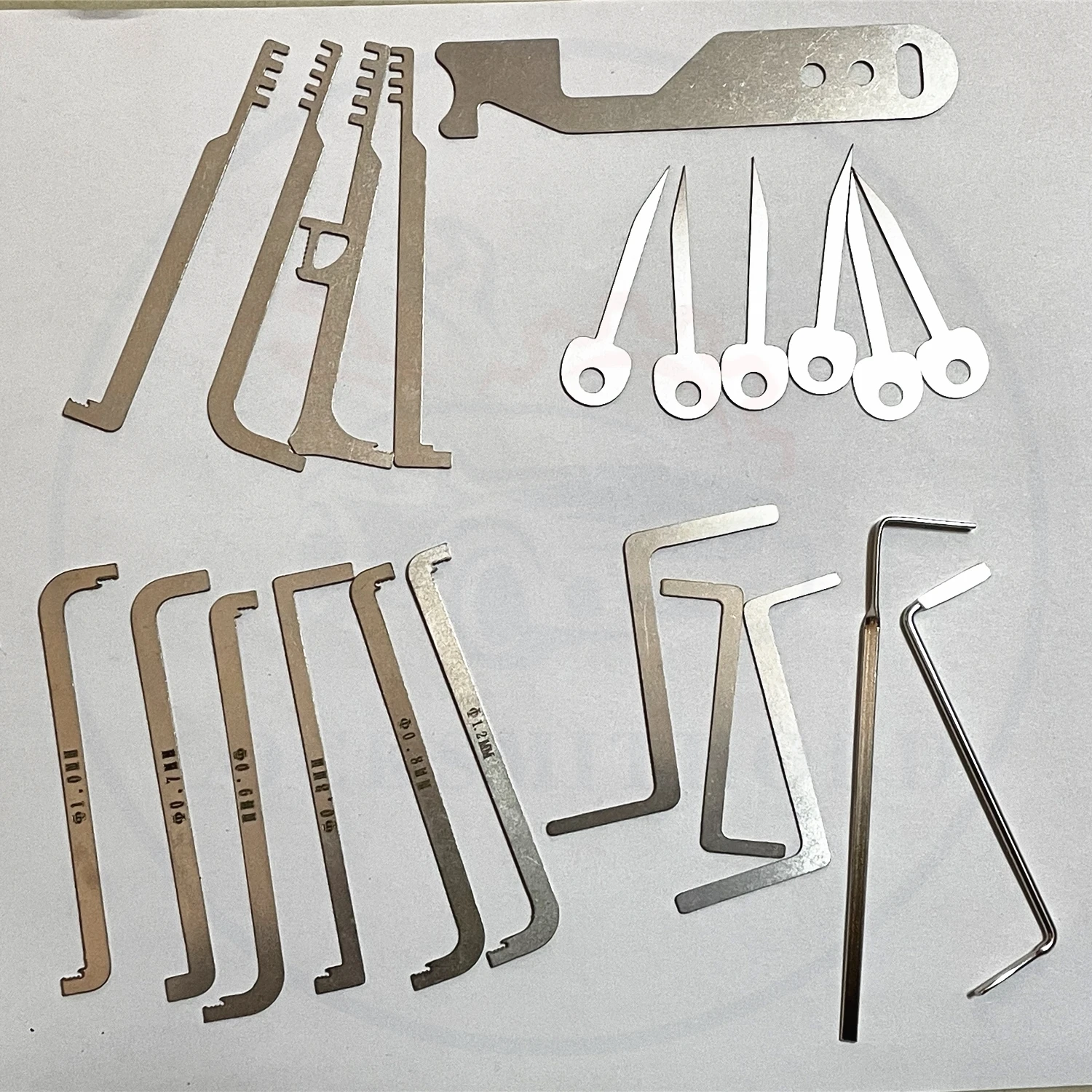 

Full Set Comb tools Lock Tension Wrench Replacement Turning Tool Broken Keys Out Locksmith Tool