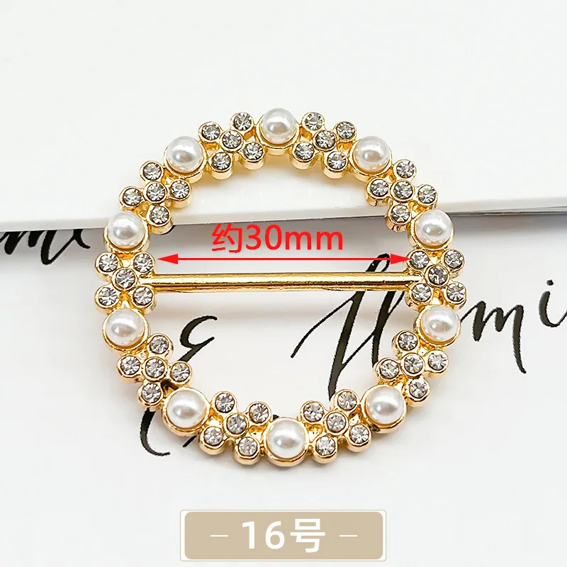 حلقة معدنية كليب تي شيرت هيم كليب الملابس الزاوية معقود زر حجر الراين دائرة كليب وشاح مشبك بروش الملابس التفاف حامل