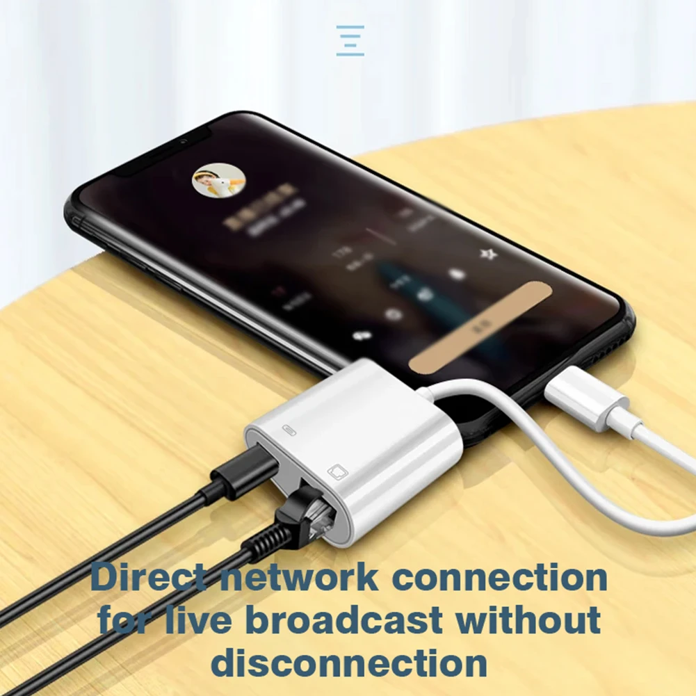 بطاقة شبكة Byscoon من النوع C إلى منفذ RJ45 PD شحن محول إيثرنت محول OTG اتصال مستقر للهاتف المحمول والكمبيوتر اللوحي