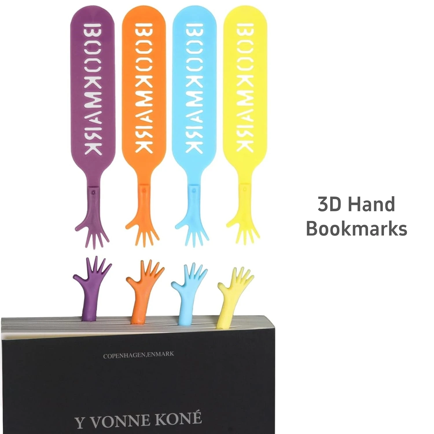 4 قطعة/المجموعة 3D الكرتون البسيطة اليد الإشارات المرجعية صفحة الاصبع علامات الاطفال القراءة الإيدز فريد اللوازم المدرسية A7791