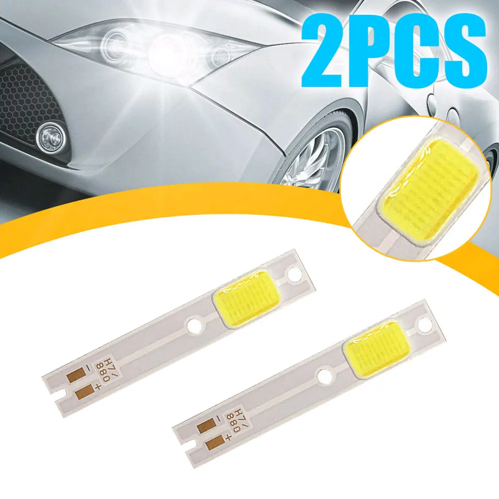 2pcs Universal COB Chips C6 Car LED Light H1 H7 H3 Car Headlight Bulbs Car Headlamp Light Source Chip Auto Lights Accessories