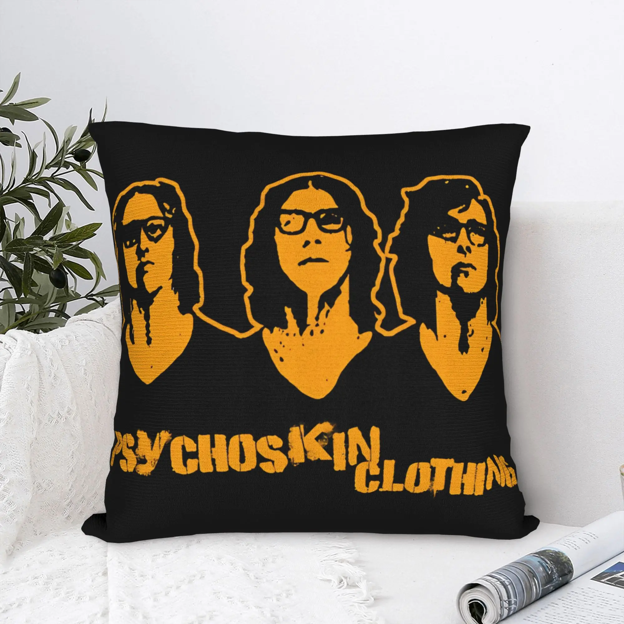 Hockey Hanson Brothers Pillow Cover  Soft Cushion Cover Retro Trendy Pillow Case For Sofa Couch Bed Living Room