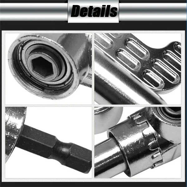 

105 Degree Right Angle Drill Bit Adapter Angled Screwdriver Head Bend Device Hex Screwdriver Holder Electric Drill Accessories