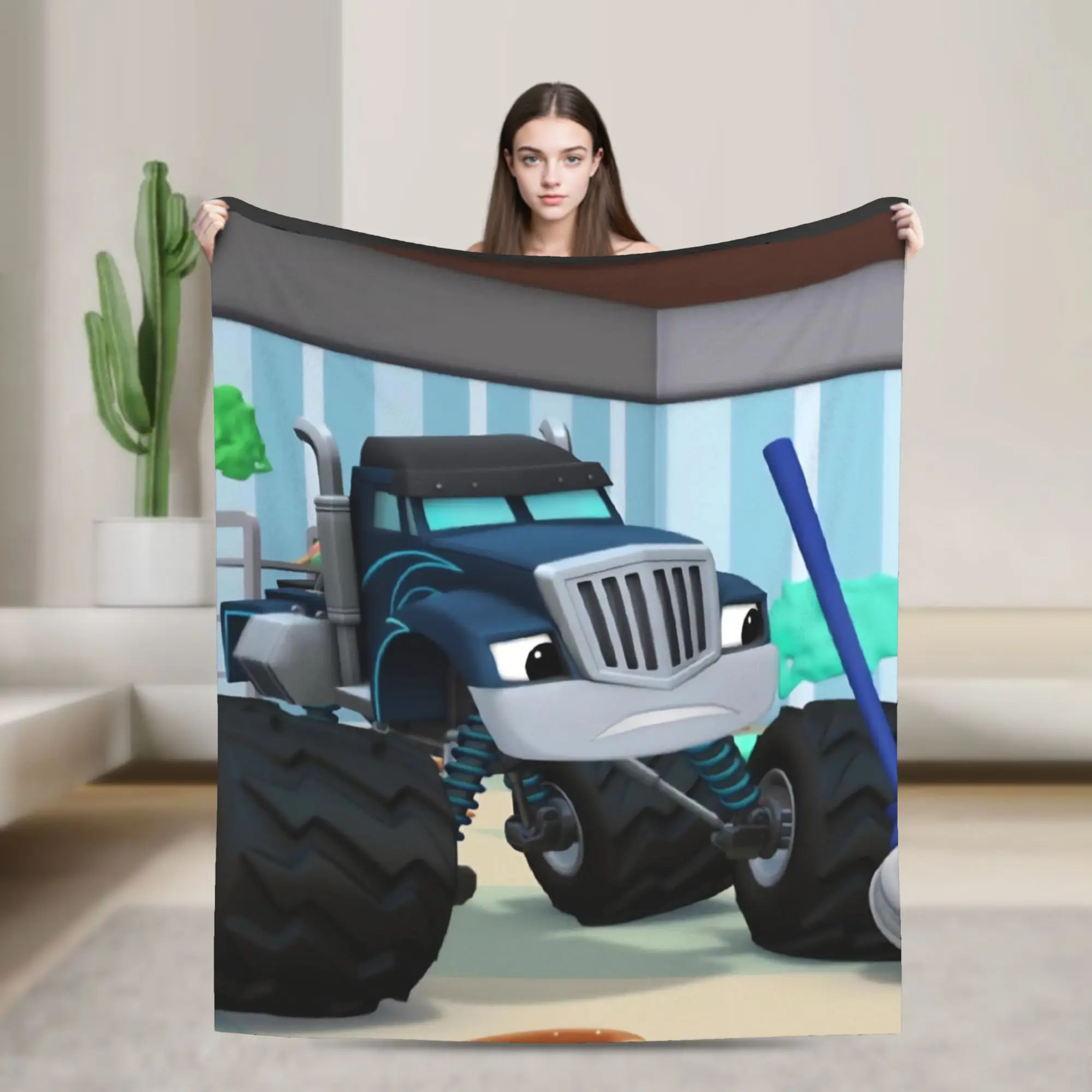 Blaze and the Monster Machines Blanket Multi-size Warm Cozy Fluffy  Throw Blankets for Couch Sofa and Bed