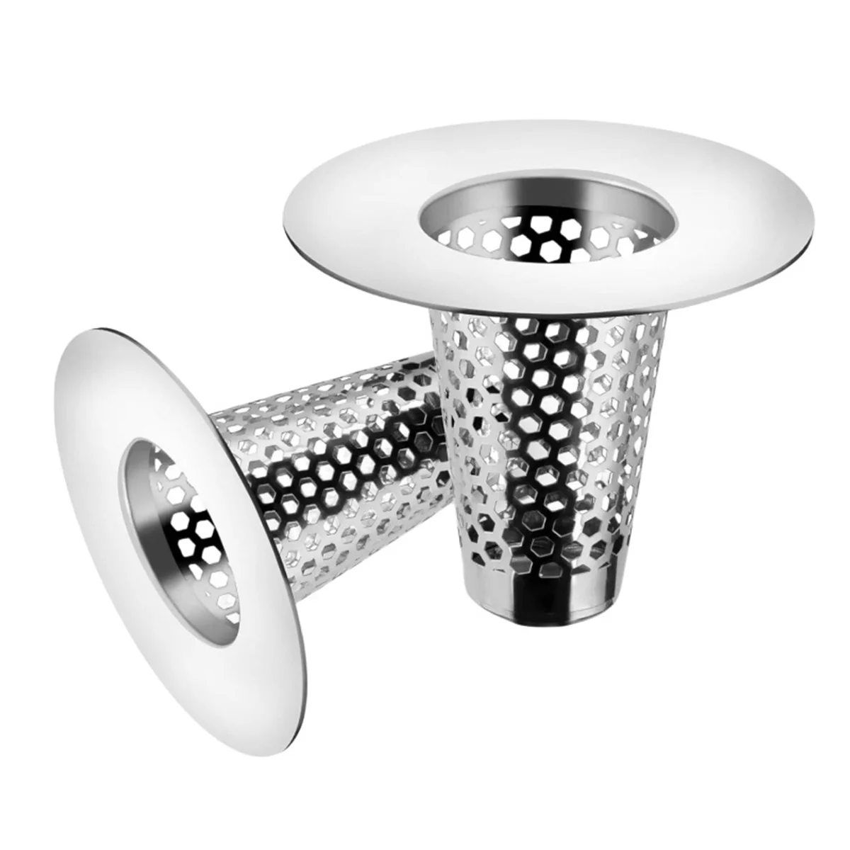 Bathroom Sink Drain Strainers Small Conical Premium Stainless Steel Porous Hair Catcher, Drainer Filter