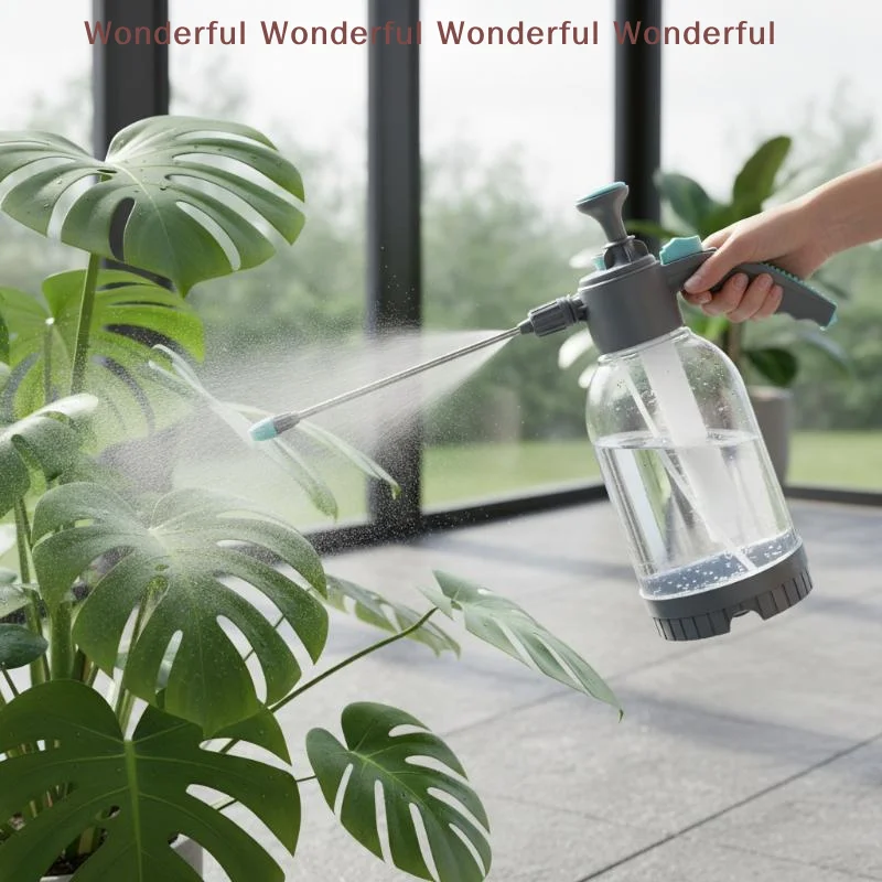 Portable Car Wash Spray Bottle 2L Manual Pressure Watering Can for Vehicle Cleaning Home Garden Multifunction