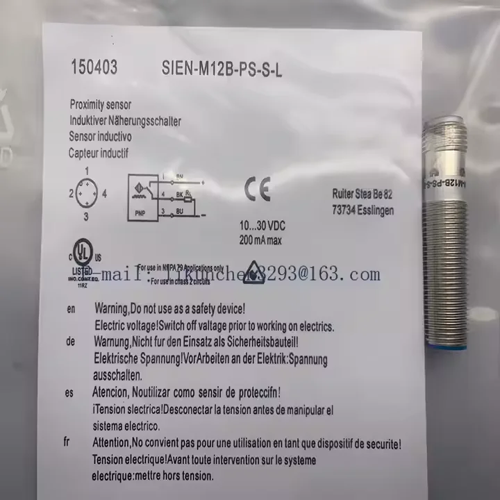 

Brand new and original SIEN-M12B-PS-S-L SIEN-M12B-PO-S-L Proximity switch sensor