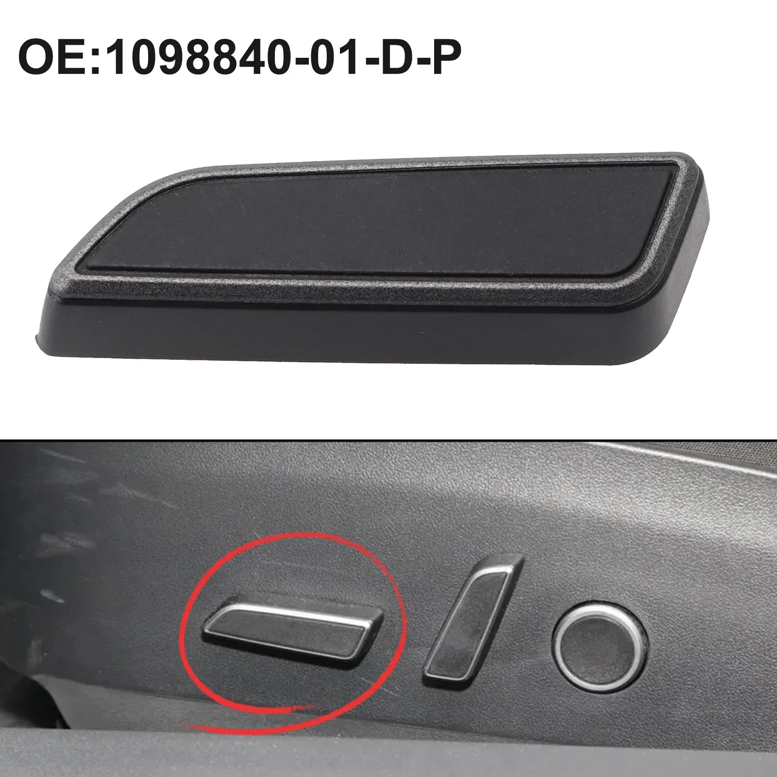 Practical 1pc Switch Button Car 1098840-01-D Accessories Cushion Button Side Seats For Tesla Model Y 2021-2023