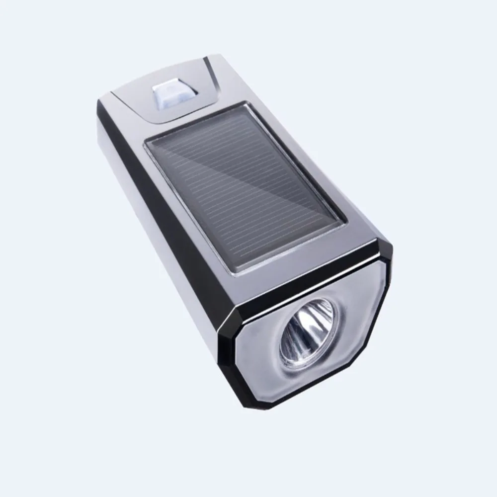 

Multi Mode USB Charging Bicycle Solar Horn Light with 8-hour Battery Life Night Running Light Made of ABS Material 1200mAh