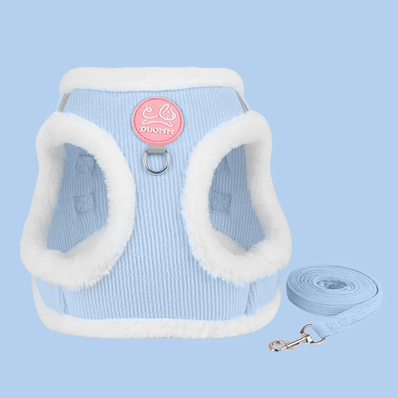 1/Set Puppy Dog Harness For Small Dogs Adjustable Kitten Cat and Leash Collar Accessories