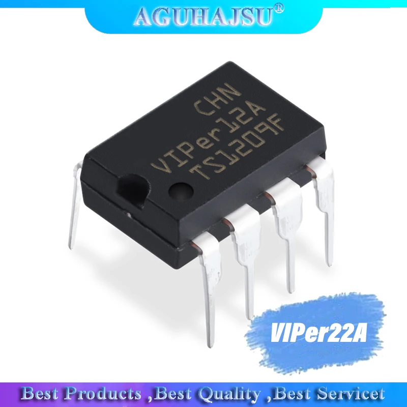 10PCS VIPer22A DIP8 VIPer22 DIP new and original IC Induction Cooker DVD Switching Power Chip