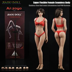 JIAOU DOLL 1/6 Super-Flexible Body Loli Girl Mid Bust Seamless Body JOQ-15C Female Pink/Pale/Suntan Action Figure Toy